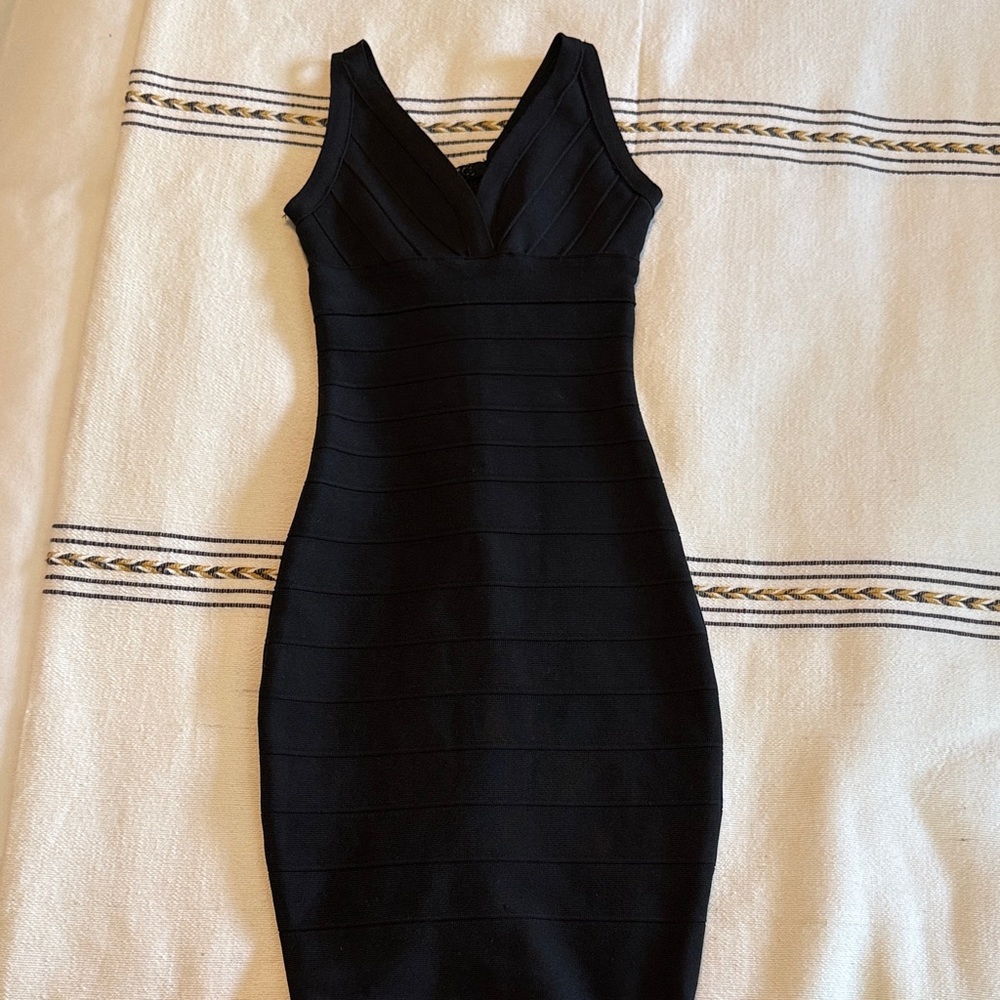 Katie J NYC Black Midi Dress-Girls